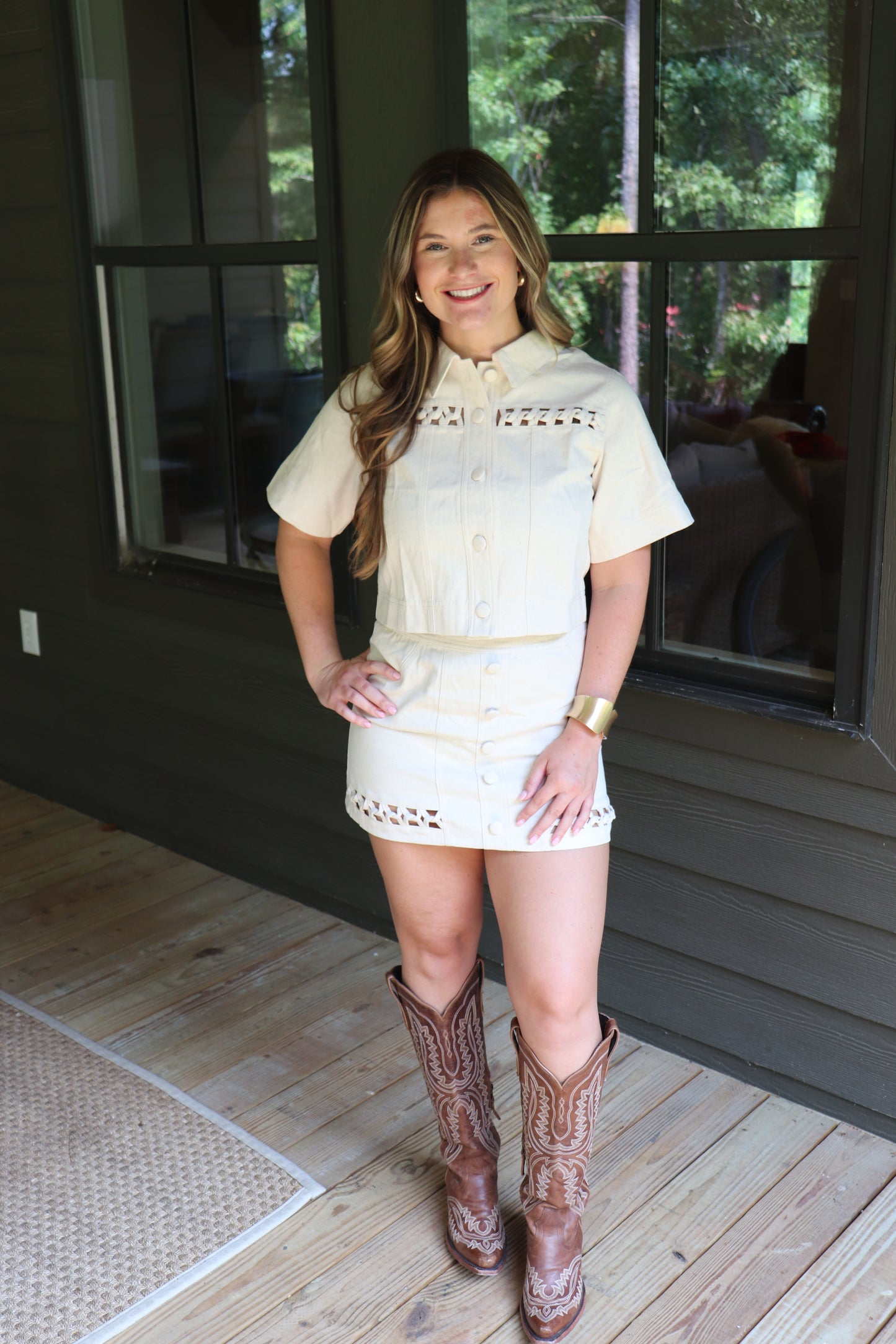 Cream Gameday Set - Top