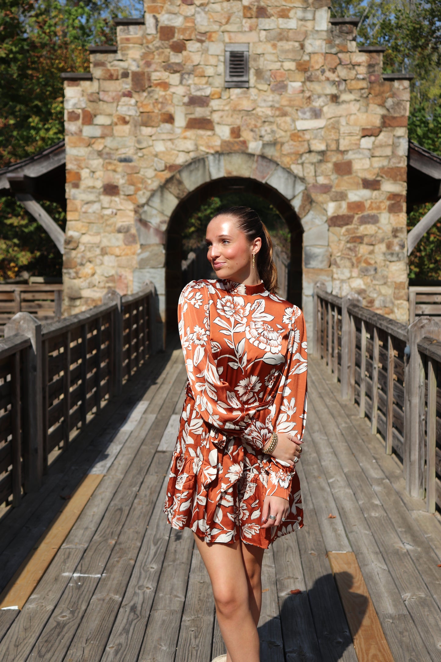 Rust Mini Dress