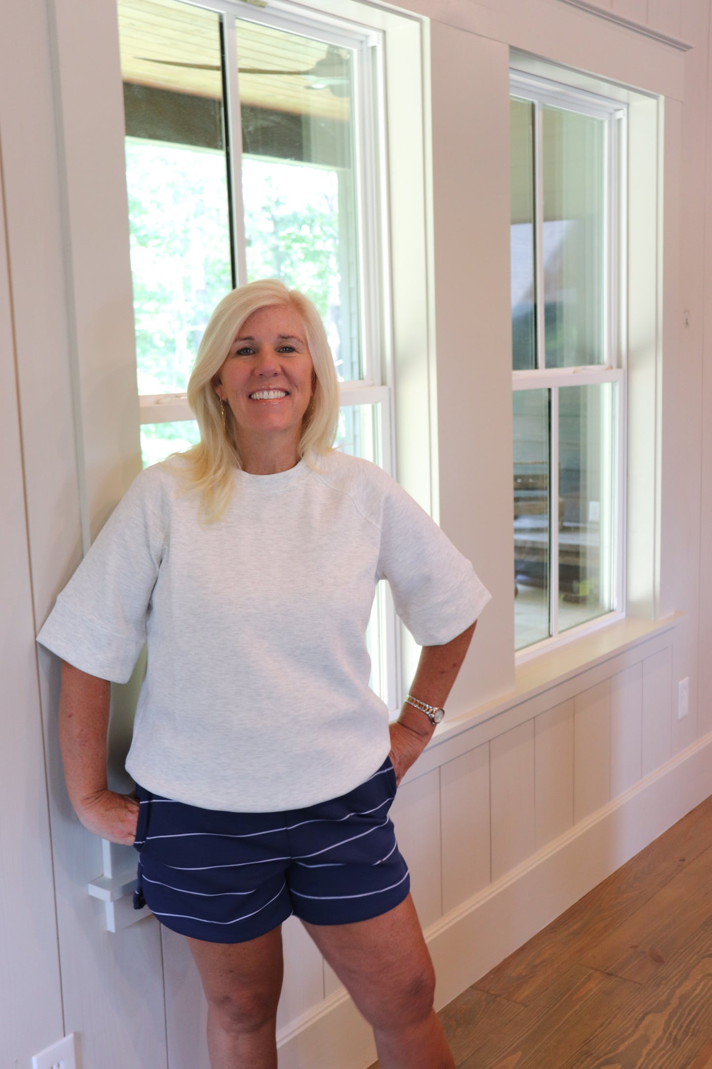 Light Heather Grey Top