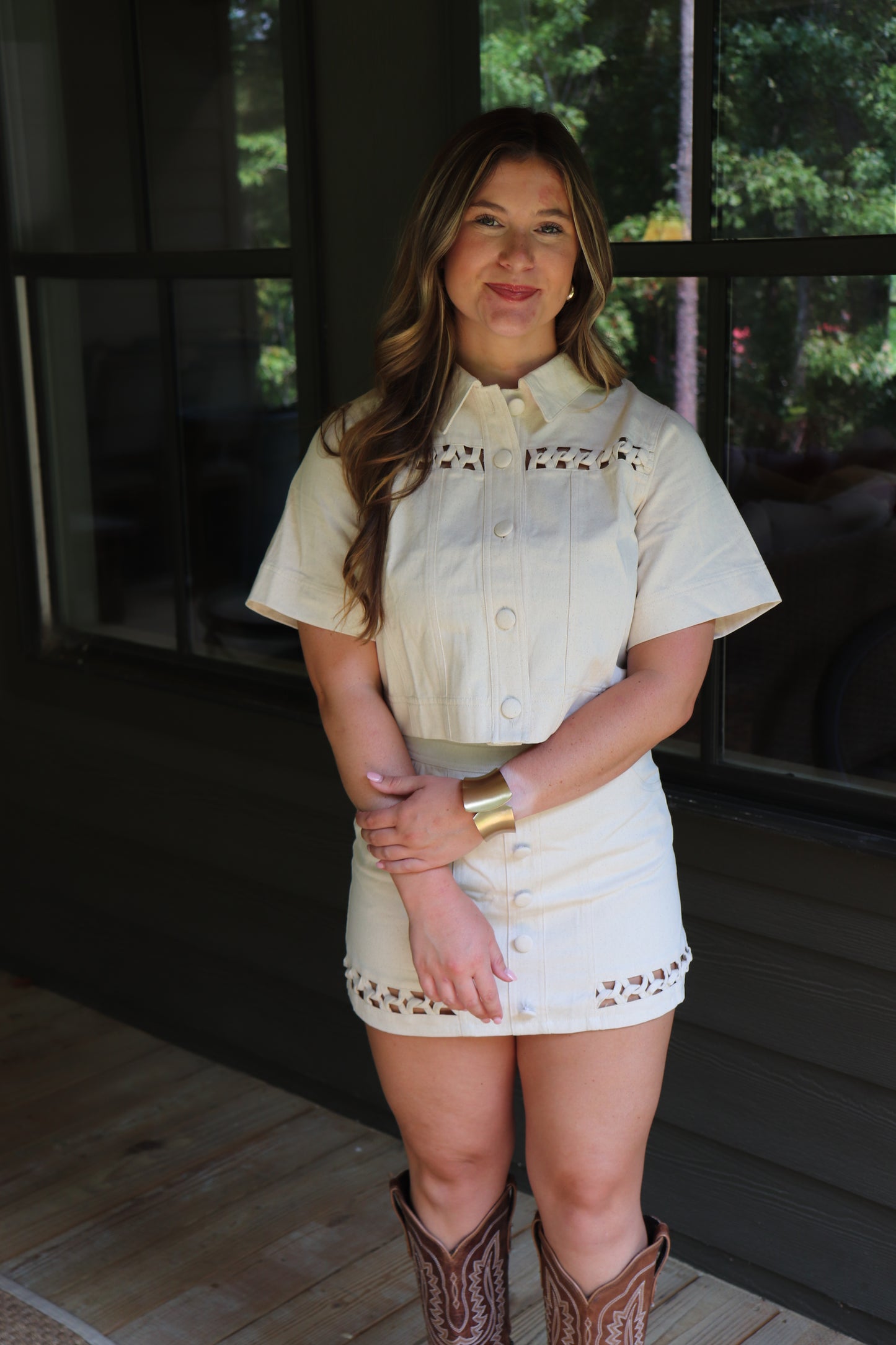 Cream Gameday Set - Top