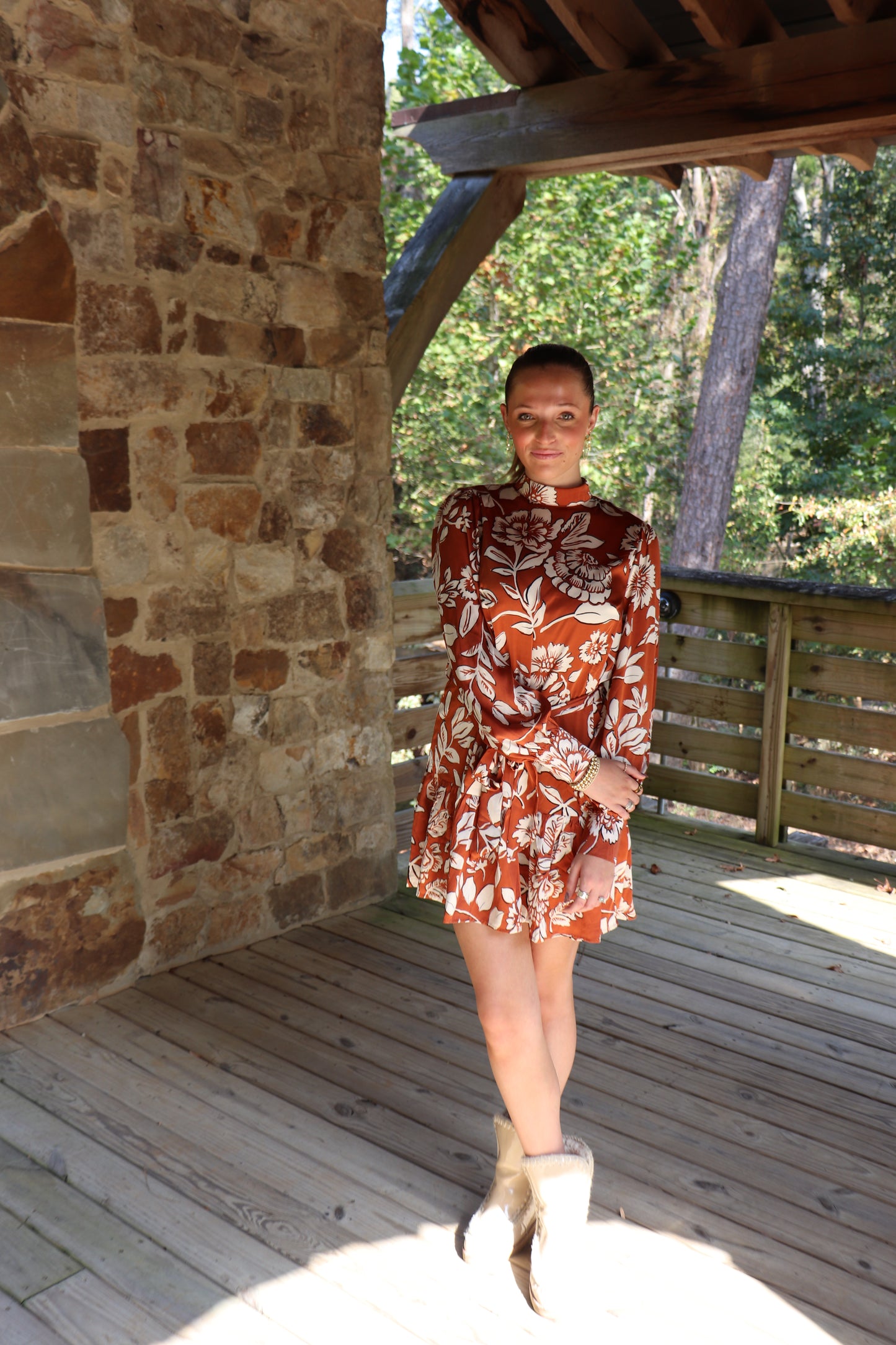 Rust Mini Dress
