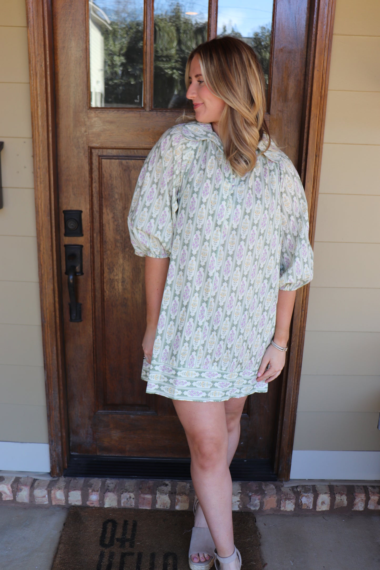 Vintage Floral Mini Dress