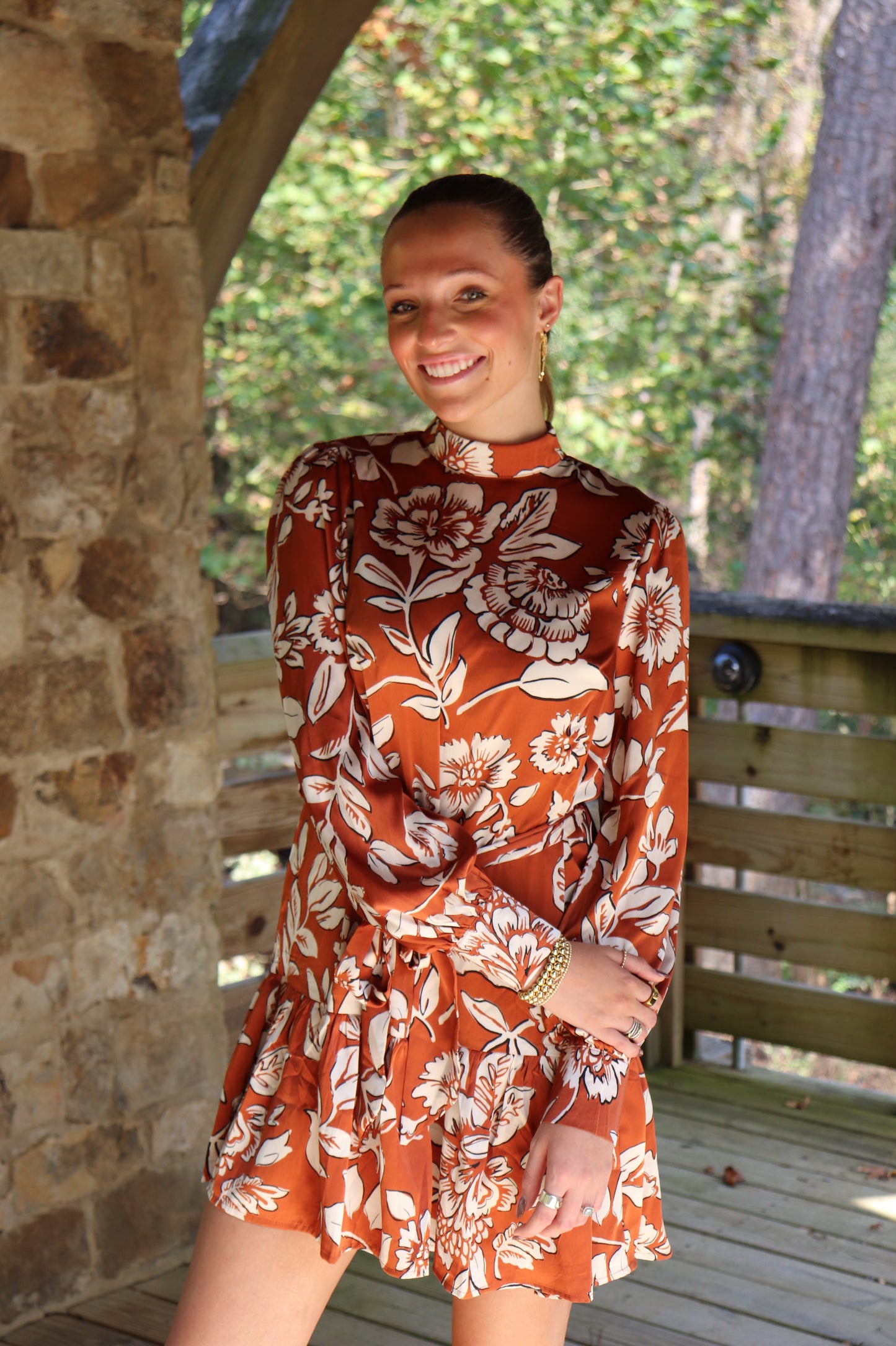 Rust Mini Dress