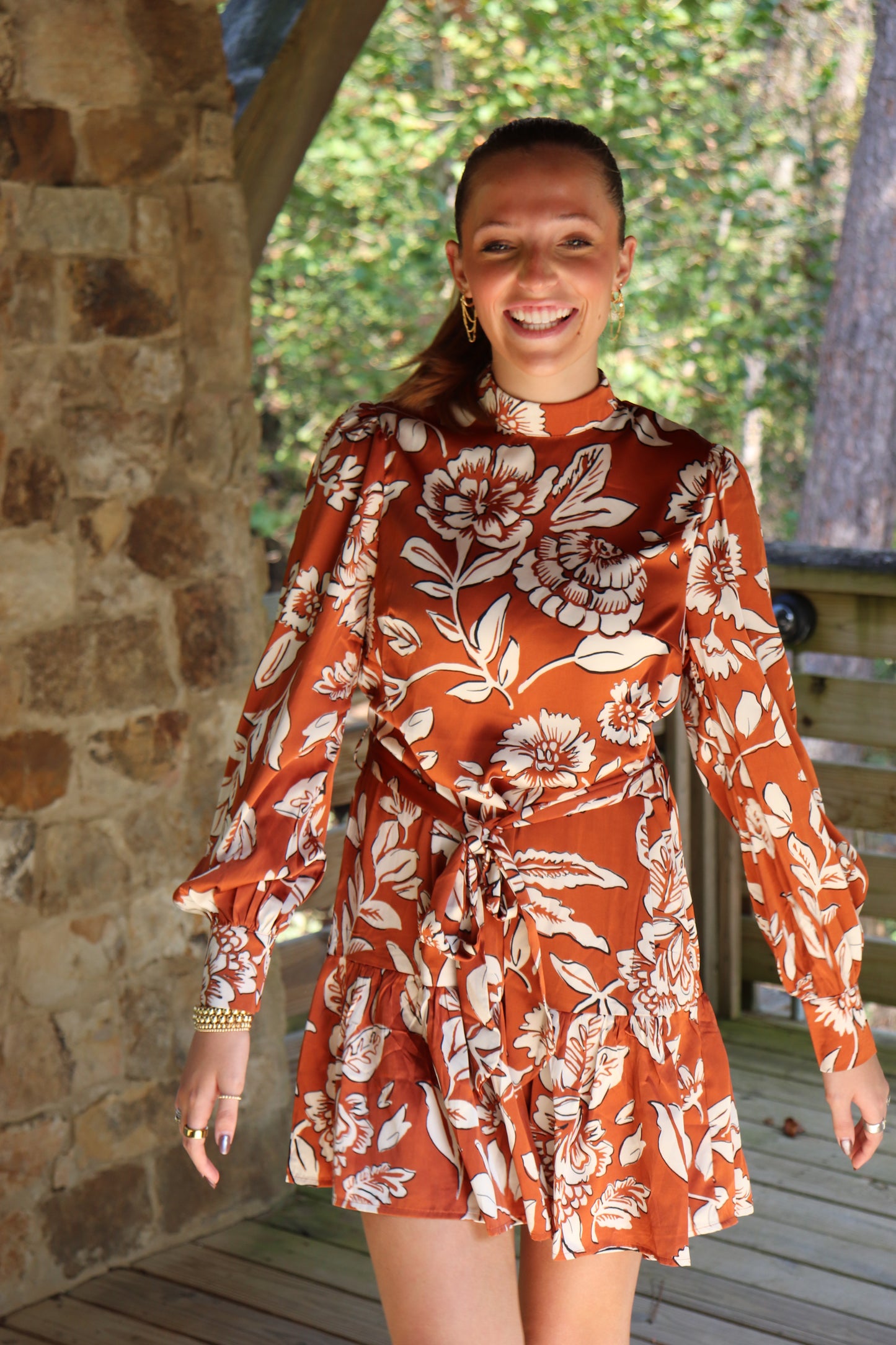 Rust Mini Dress
