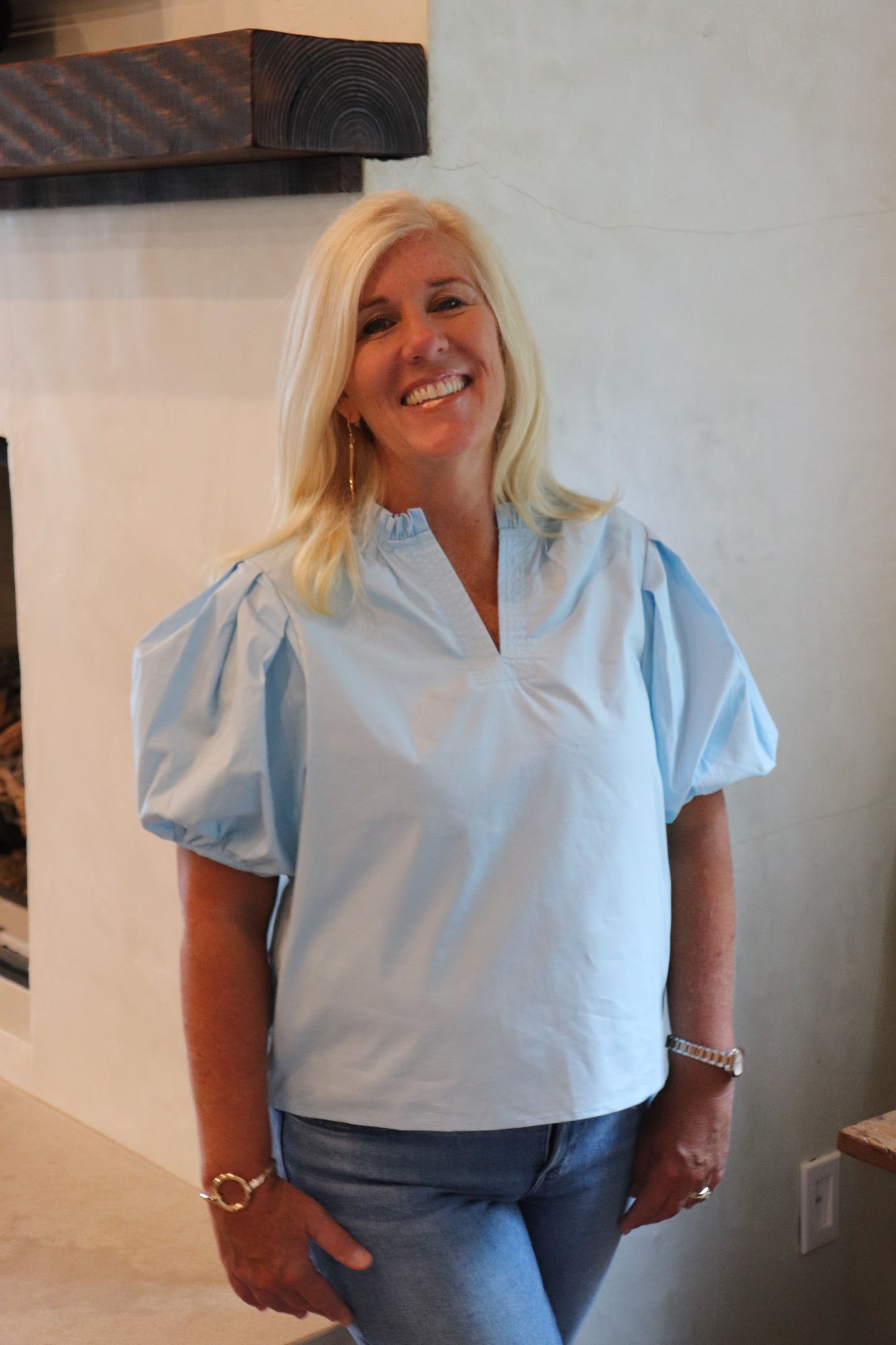 The Kelly Top - Baby Blue