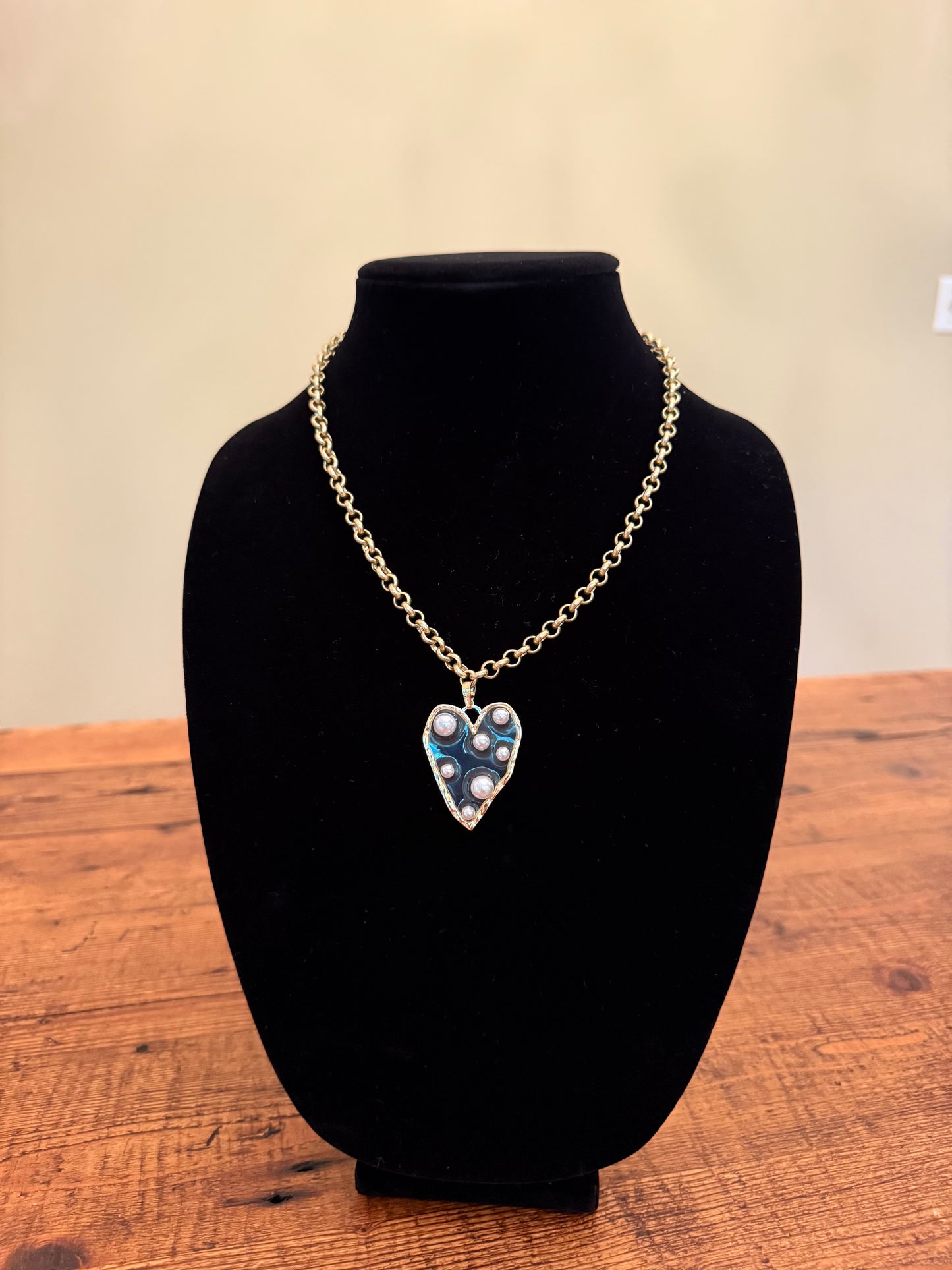 Pearl Heart Necklace