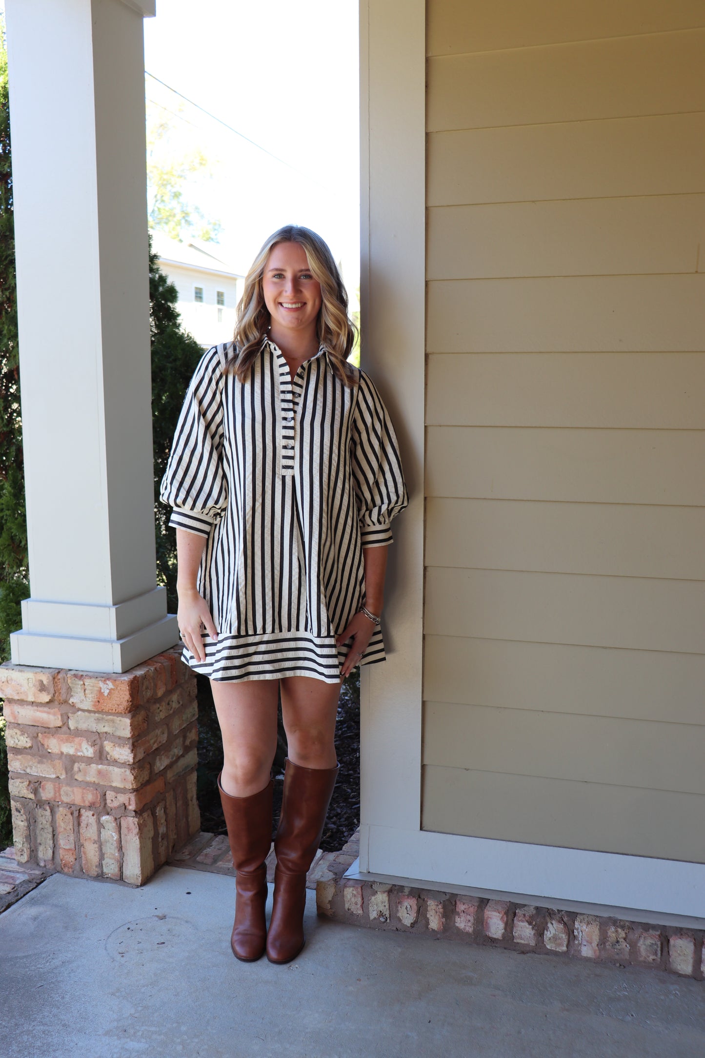 Stripe Mini Dress
