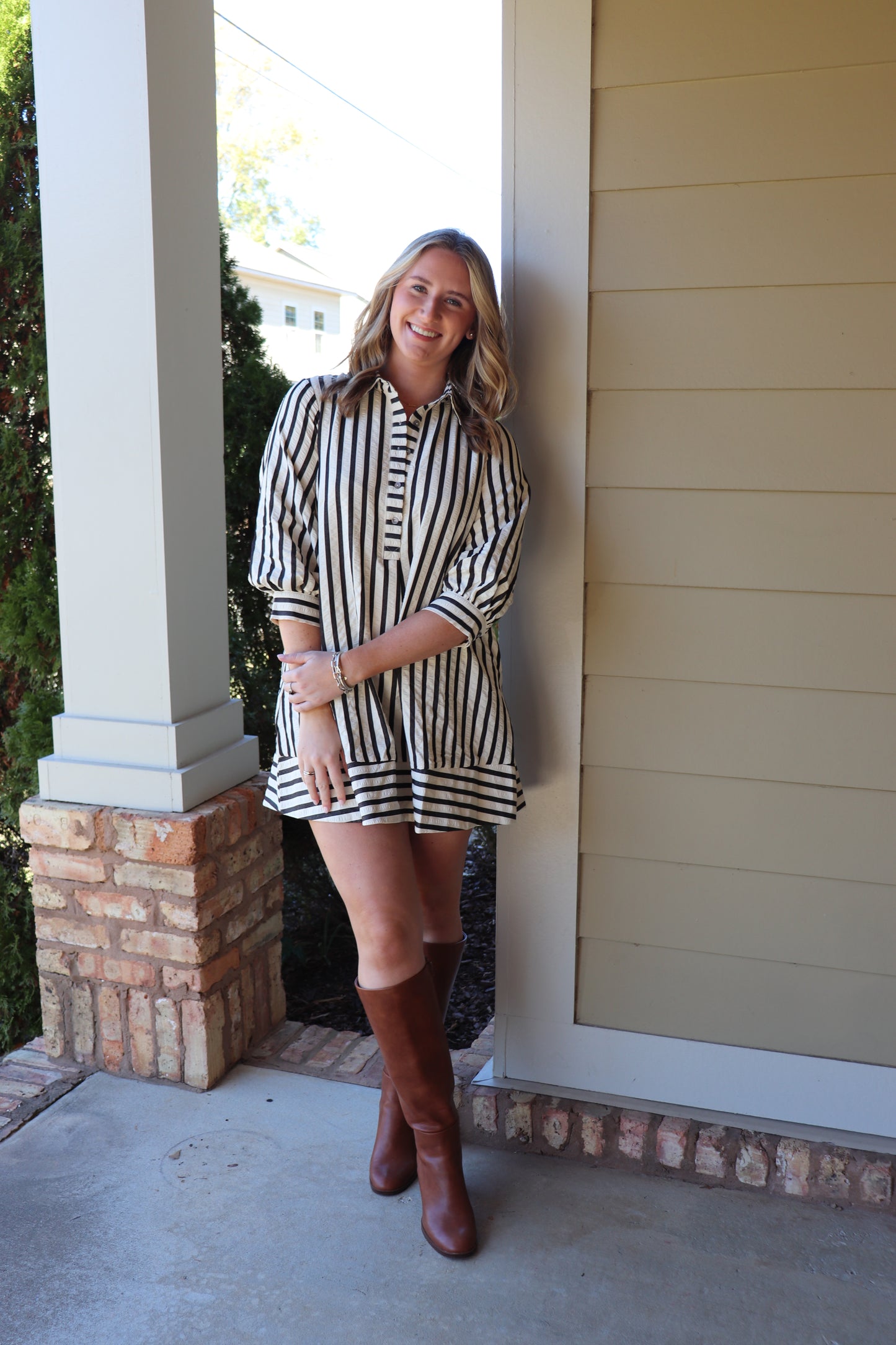 Stripe Mini Dress