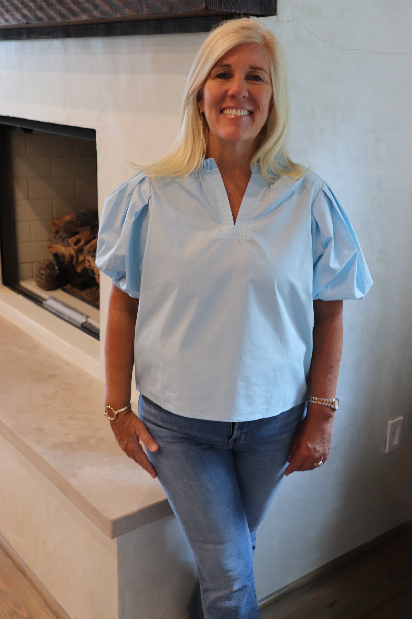 The Kelly Top - Baby Blue