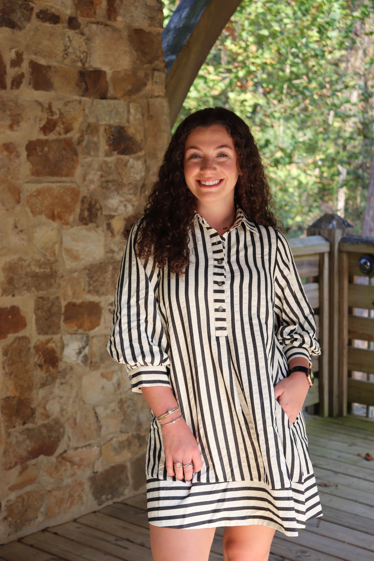 Stripe Mini Dress