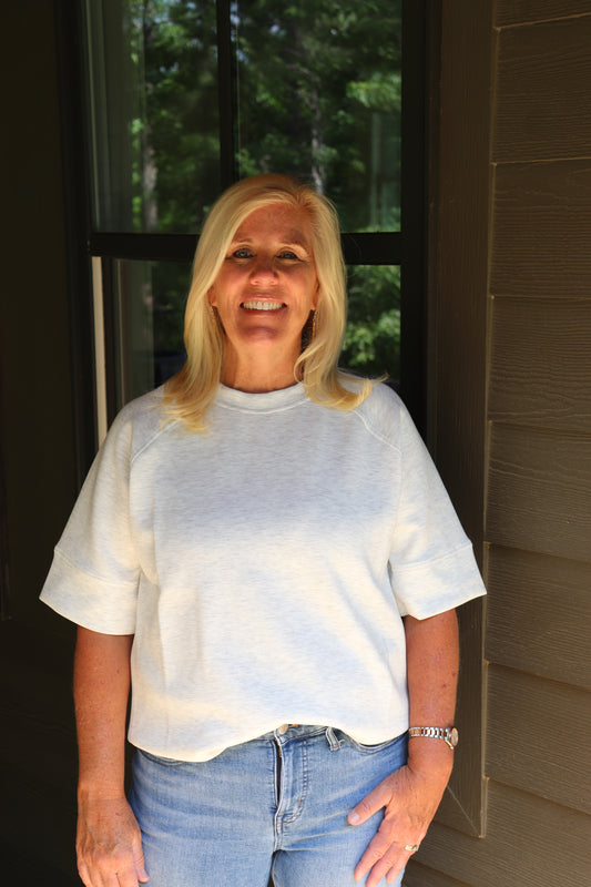 Light Heather Grey Top