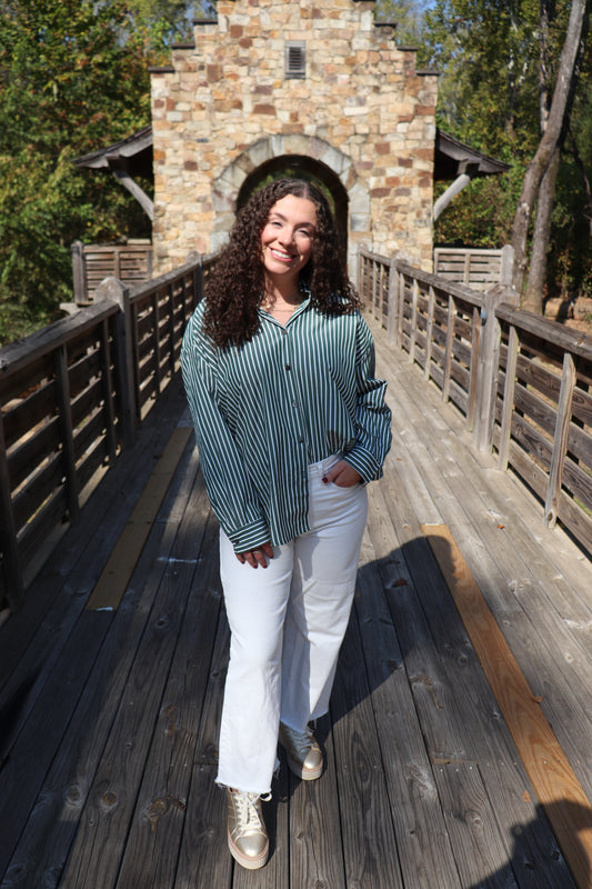 Oversized Stripe Top