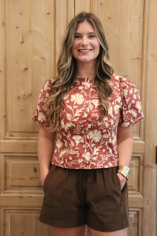 Brown Corduroy Shorts
