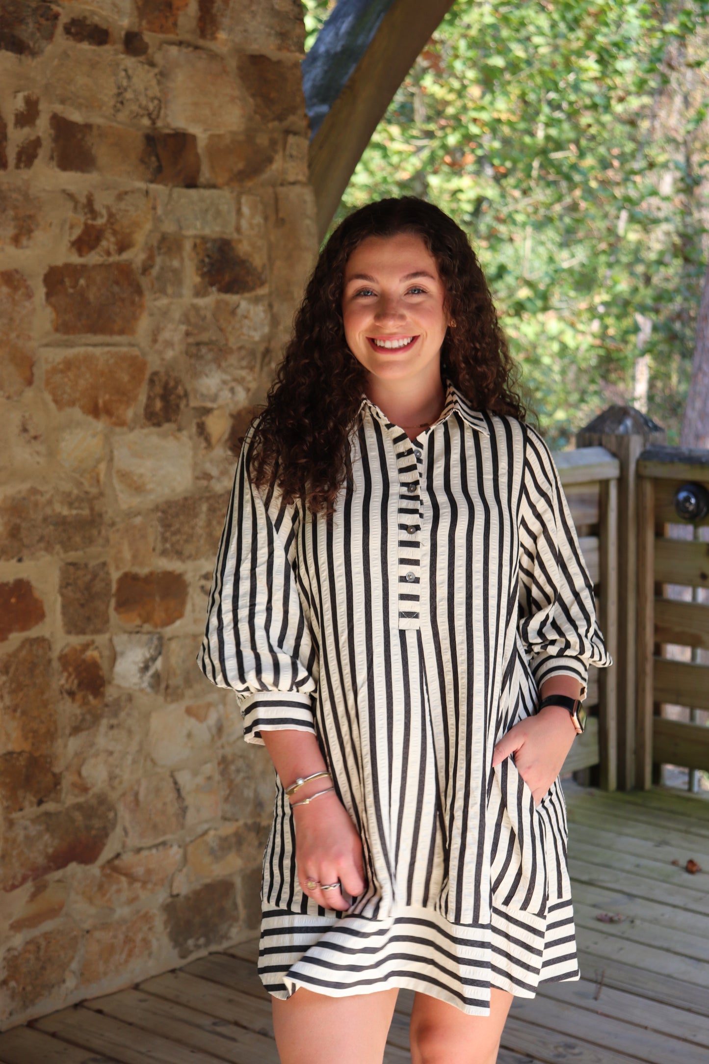 Stripe Mini Dress