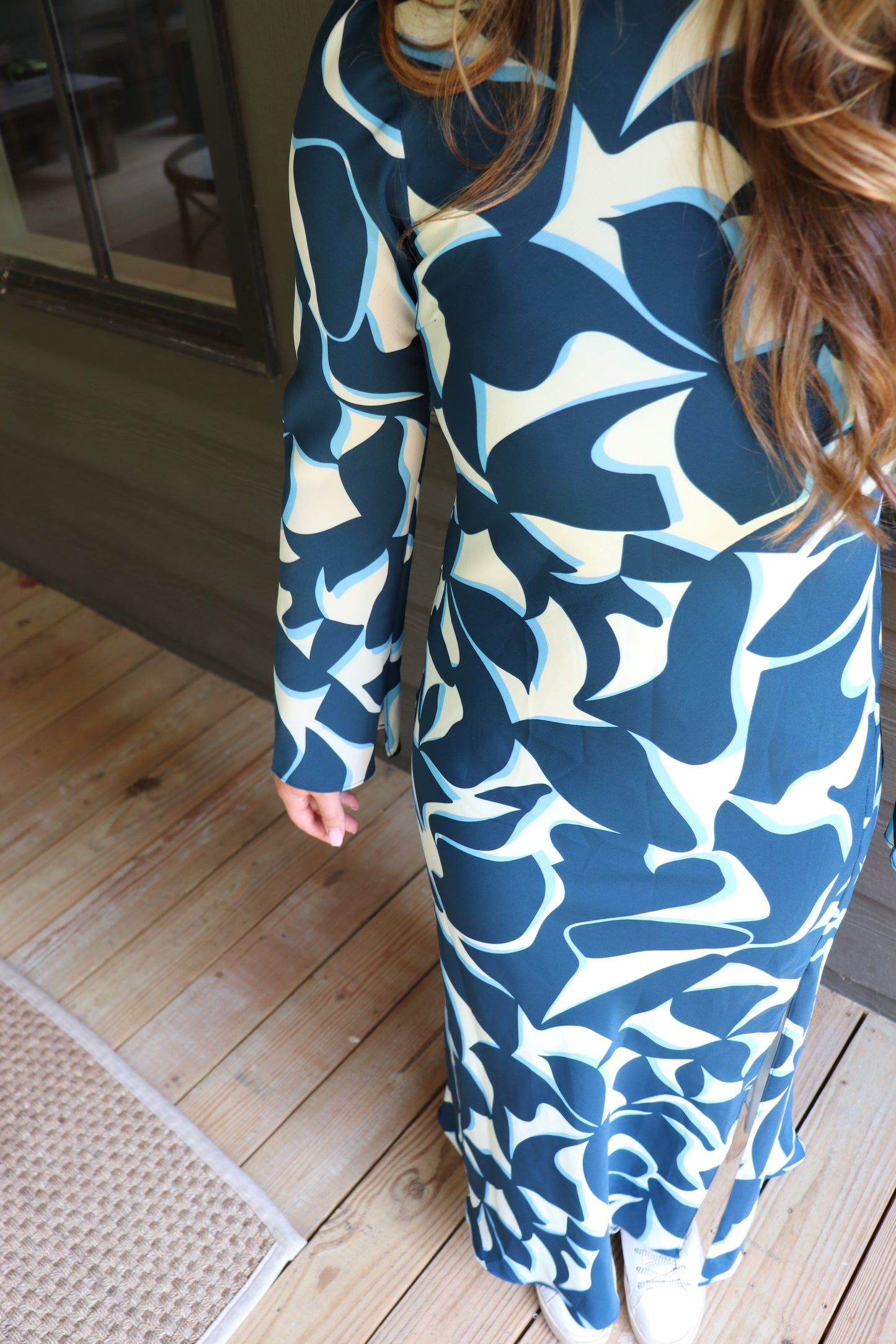Blue Funky Maxi Dress