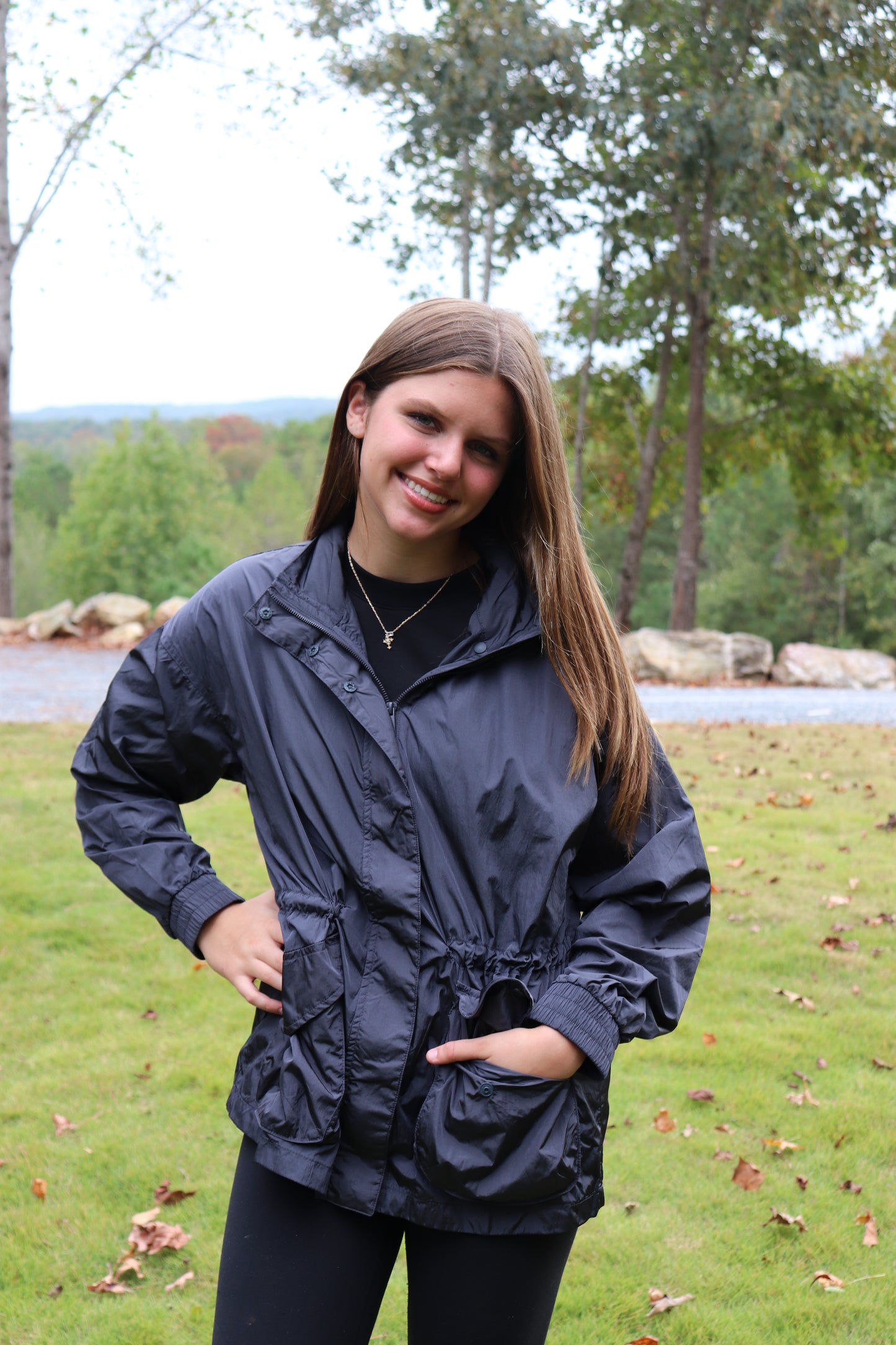 Charcoal Athletic Zip-Up