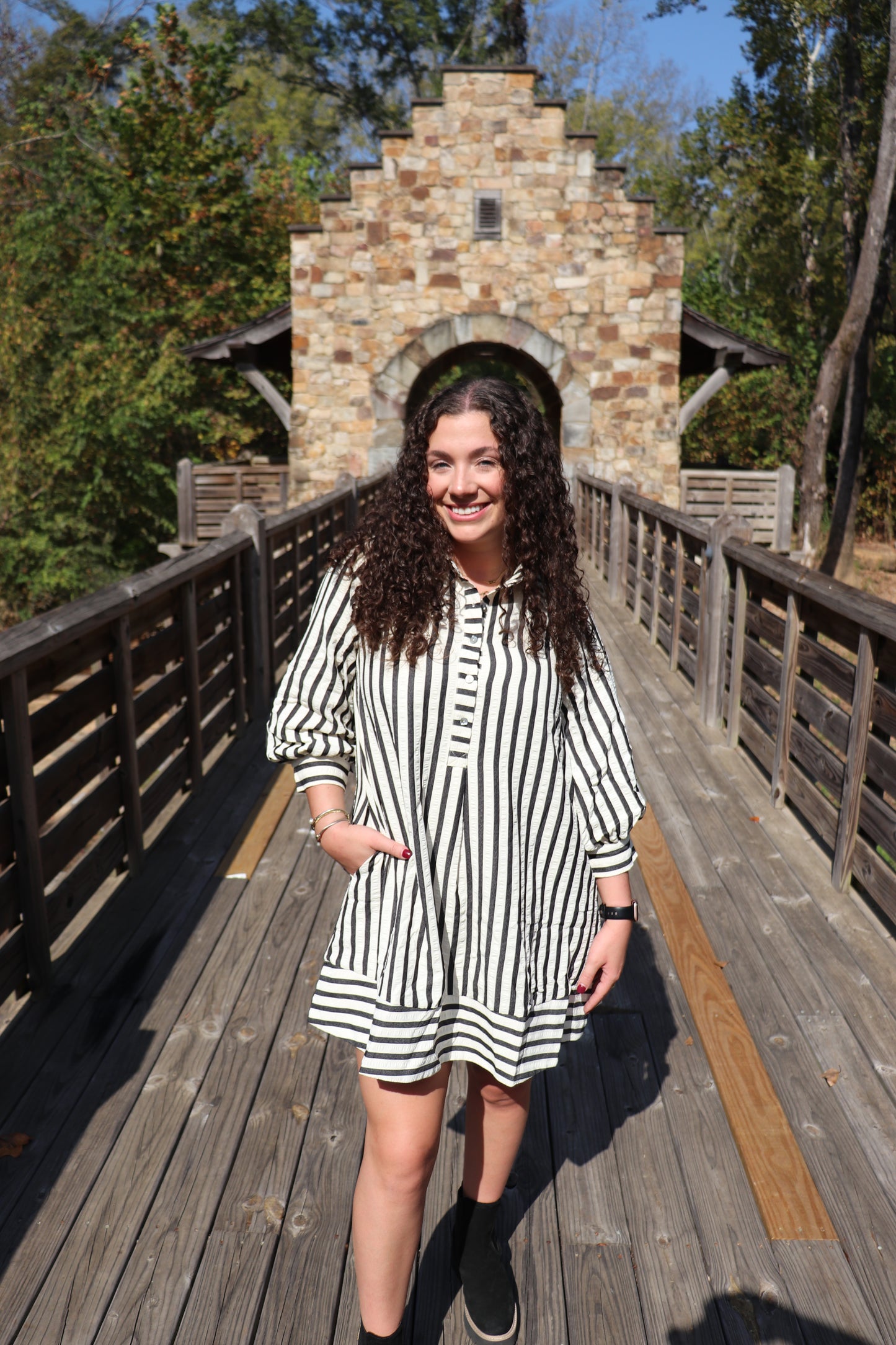 Stripe Mini Dress