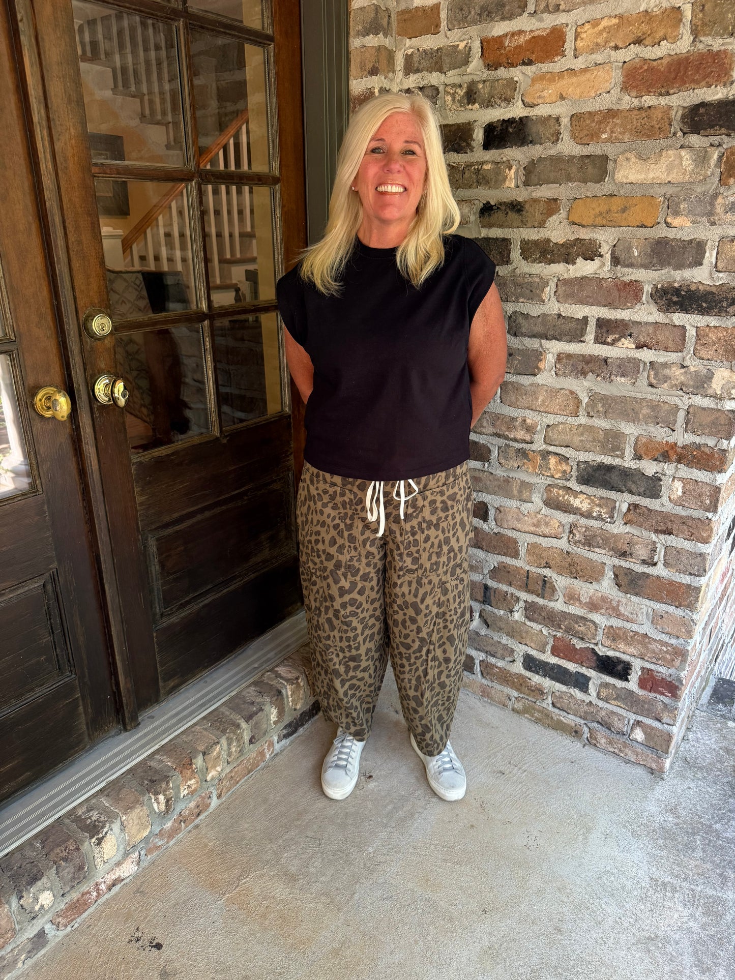 Olive Barrel Pants