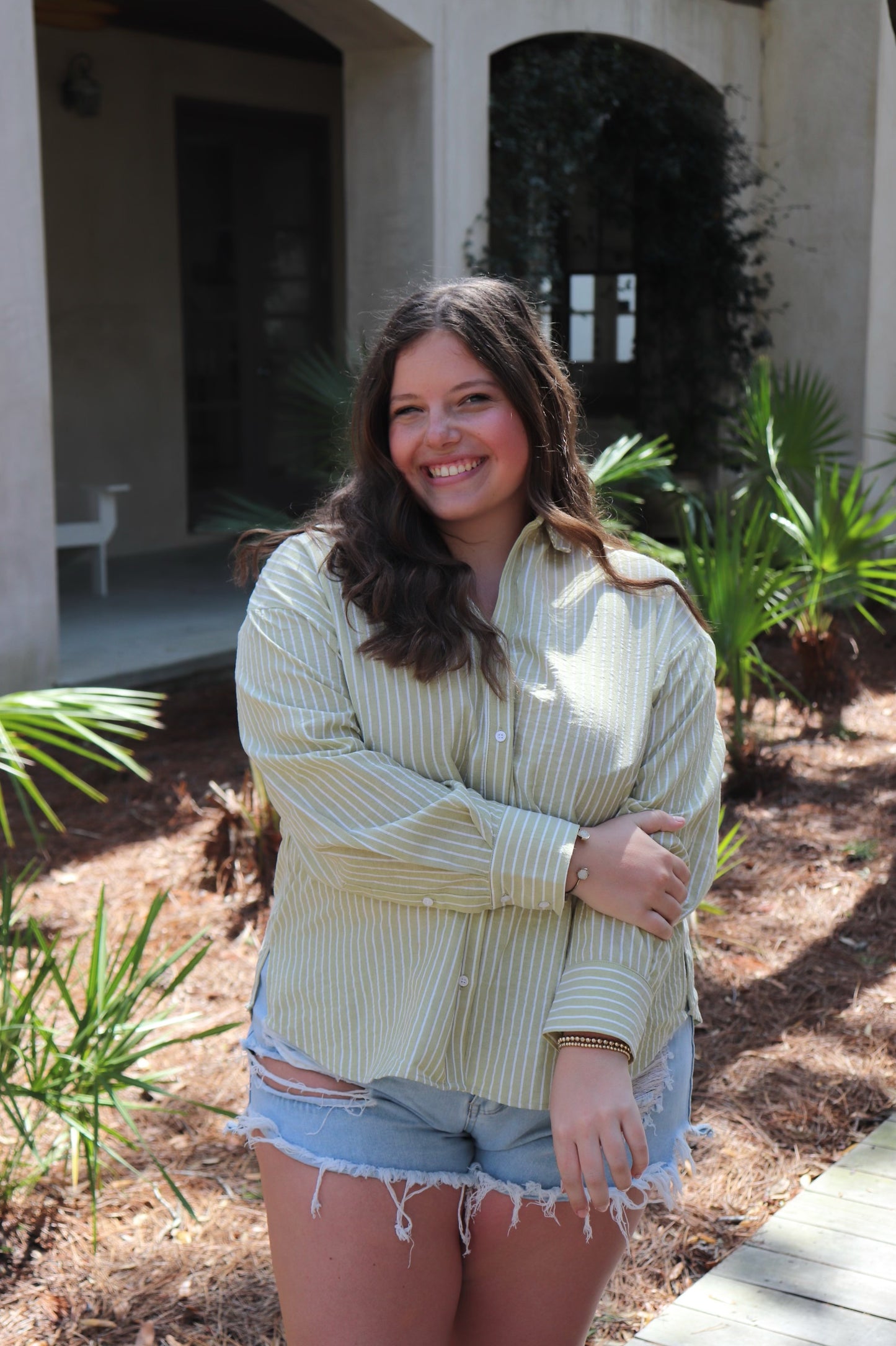 Striped Button Down Shirt