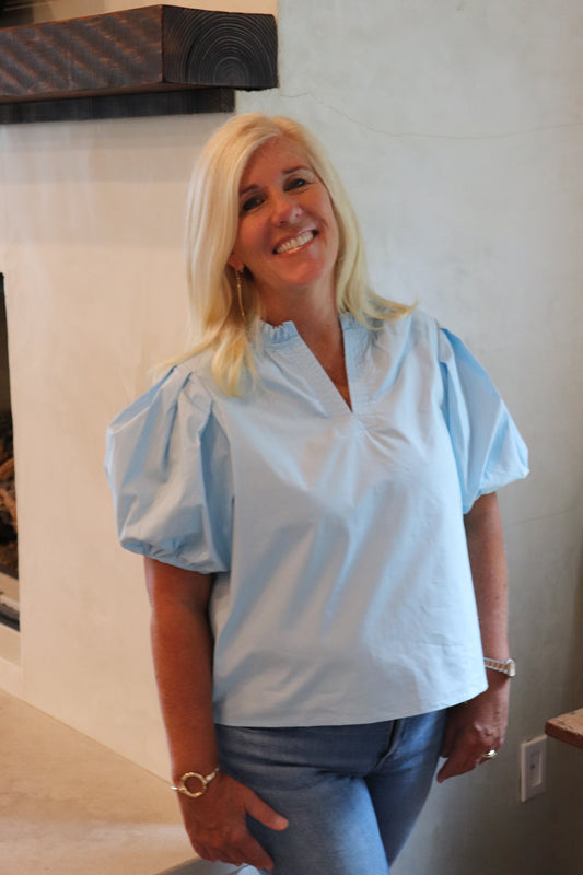The Kelly Top - Baby Blue