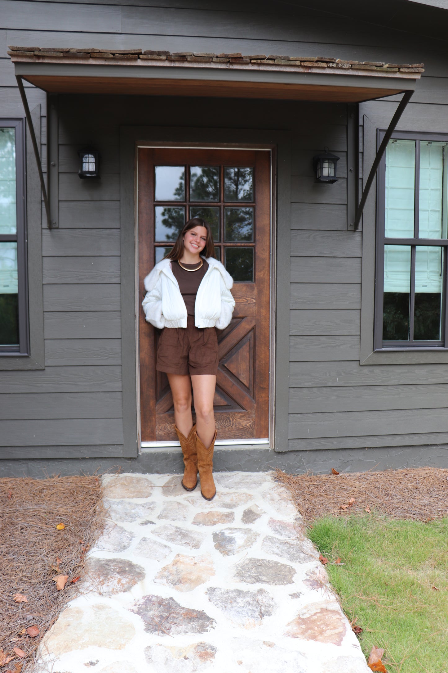 Classic White Statement Puffer
