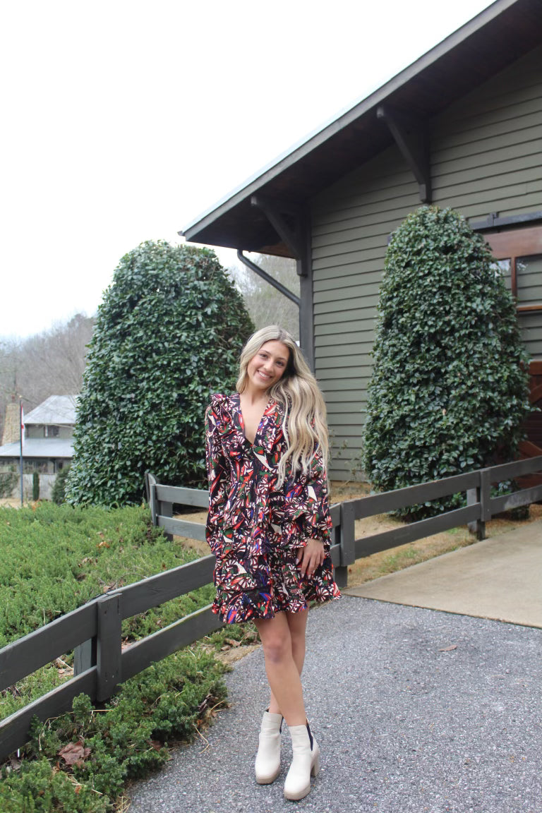 Ruffle-Tiered Mini Dress