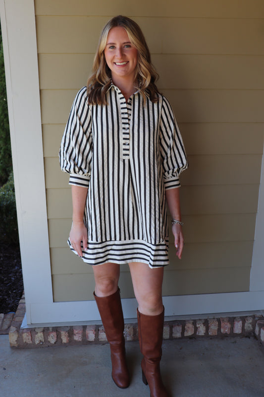 Stripe Mini Dress