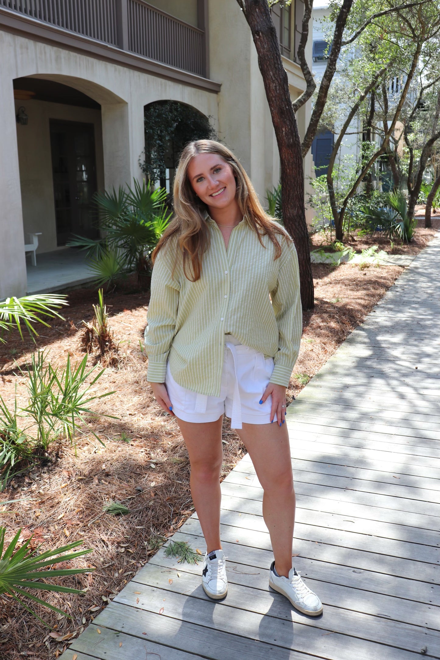 Striped Button Down Shirt